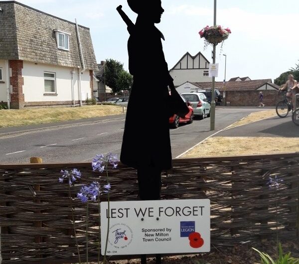 sikh silhouette no reflection Indian Memorial at Barton on Sea