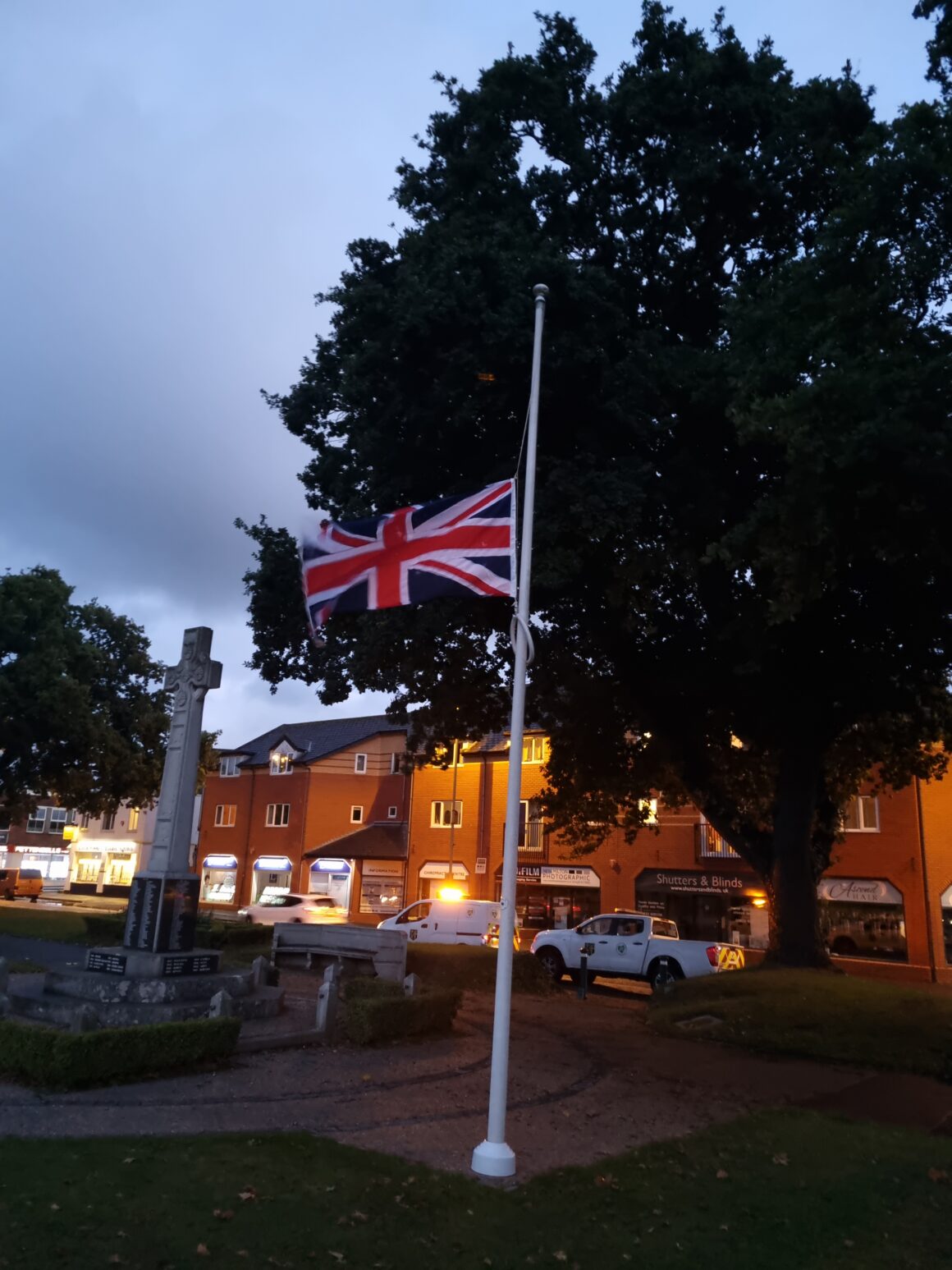 Flying the Flags & Floral Tributes