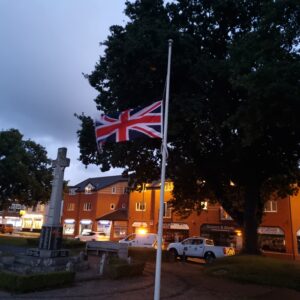 Flying the Flags & Floral Tributes