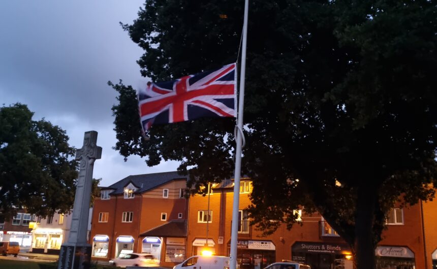 Flying the Flags & Floral Tributes