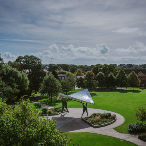 Aerial view of the Performance Pavilion