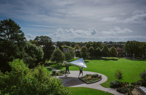 Aerial view of the Performance Pavilion