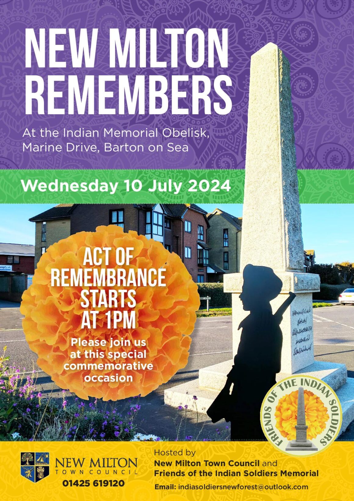 Annual Commemoration at the Indian Memorial