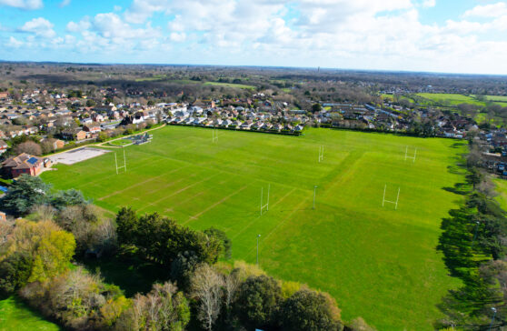 Drone view of Ashley Recreation Ground