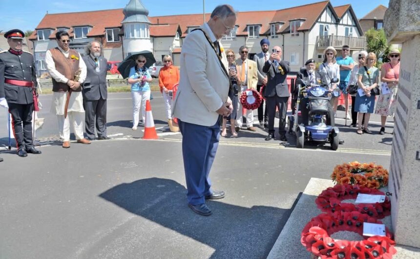 New Milton Remembers at the Indian Memorial