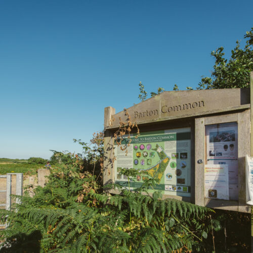 Barton Common information board