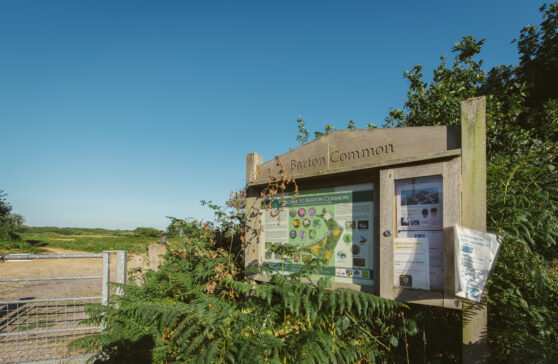 Barton Common information board