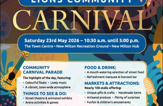 New Milton Lions community carnival poster