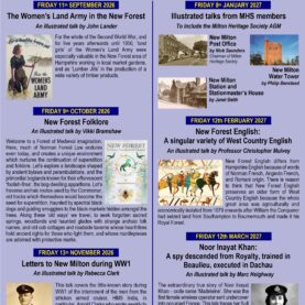 Milton Heritage Society programme of talks 2026-2027