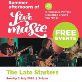 Summer AFternoons of live music with The Late Starters