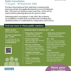 Dates for Consultation for draft local plan
