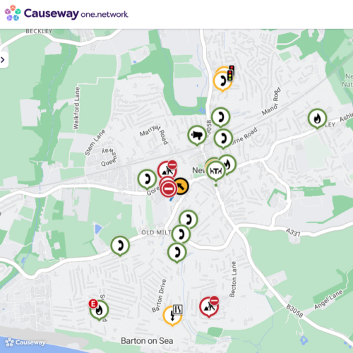 Map of New Milton on the Causeway One.Network