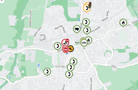 Map of New Milton on the Causeway One.Network