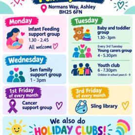 Ashley Youth and Family Hub weekly sessions