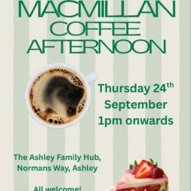 Ashley Family Hub macmillan coffee