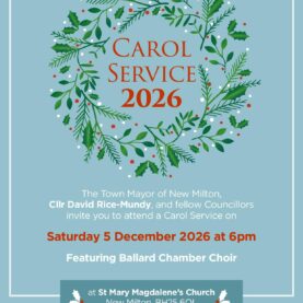 new milton christmas choir poster 2026